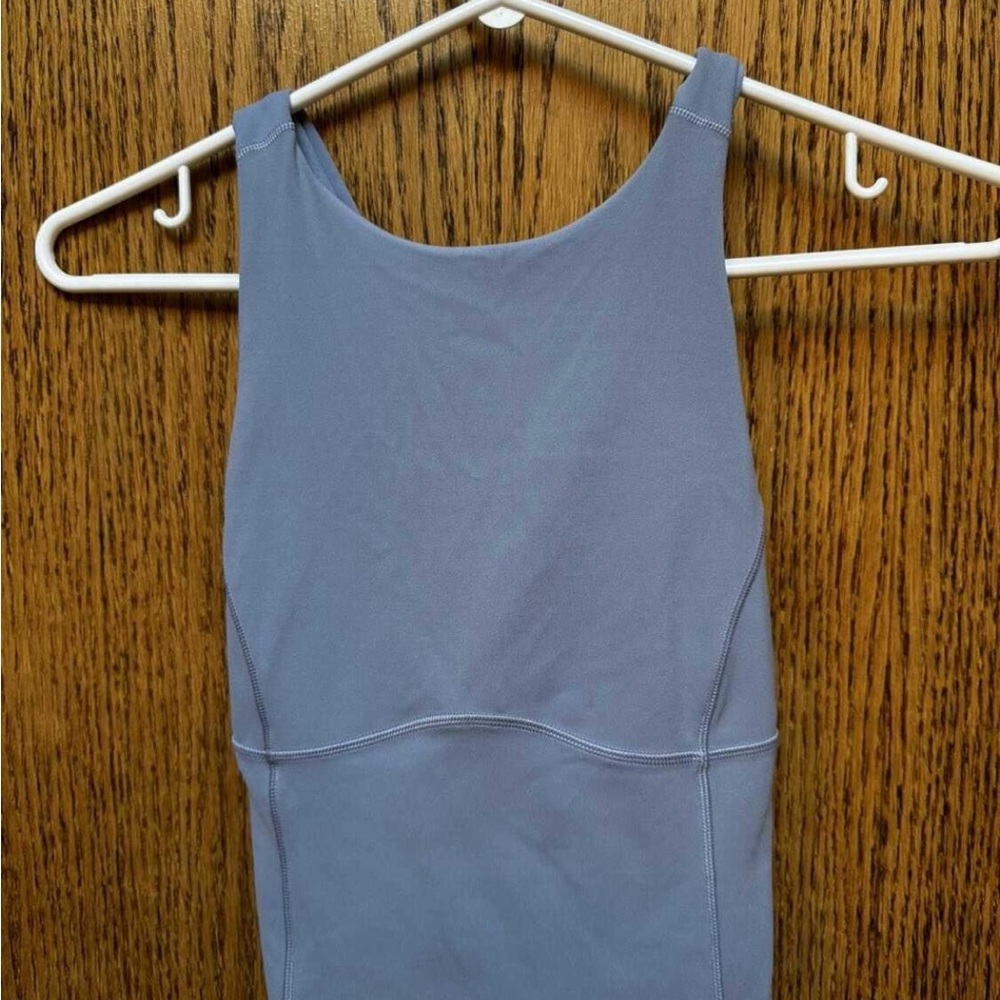 Lululemon Athletica Fitted Blue Tank Top